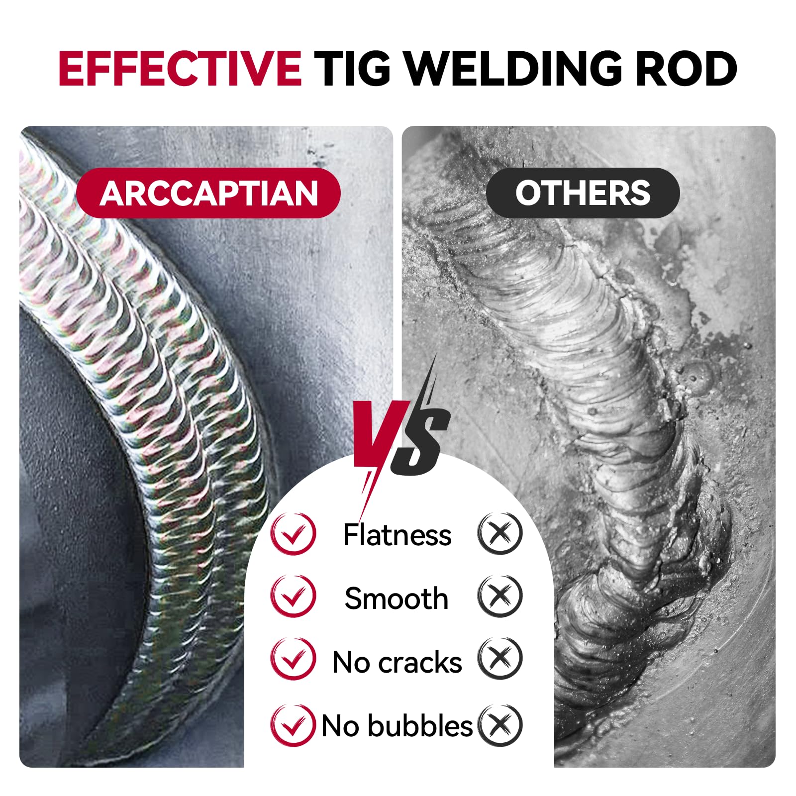 ARCCAPTAIN ER70S-6 TIG setup ready for precise welding tasks.