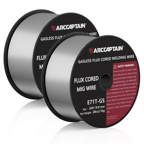 ARCCAPTAIN flux core wire 030 e71t-gs spool 1 for gasless outdoor welding benefits