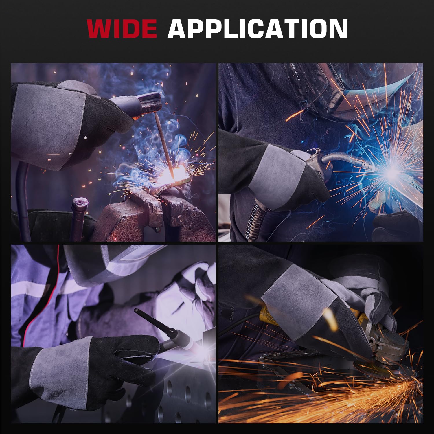 ARCCAPTAIN protective gloves in use near high heat to illustrate durability.