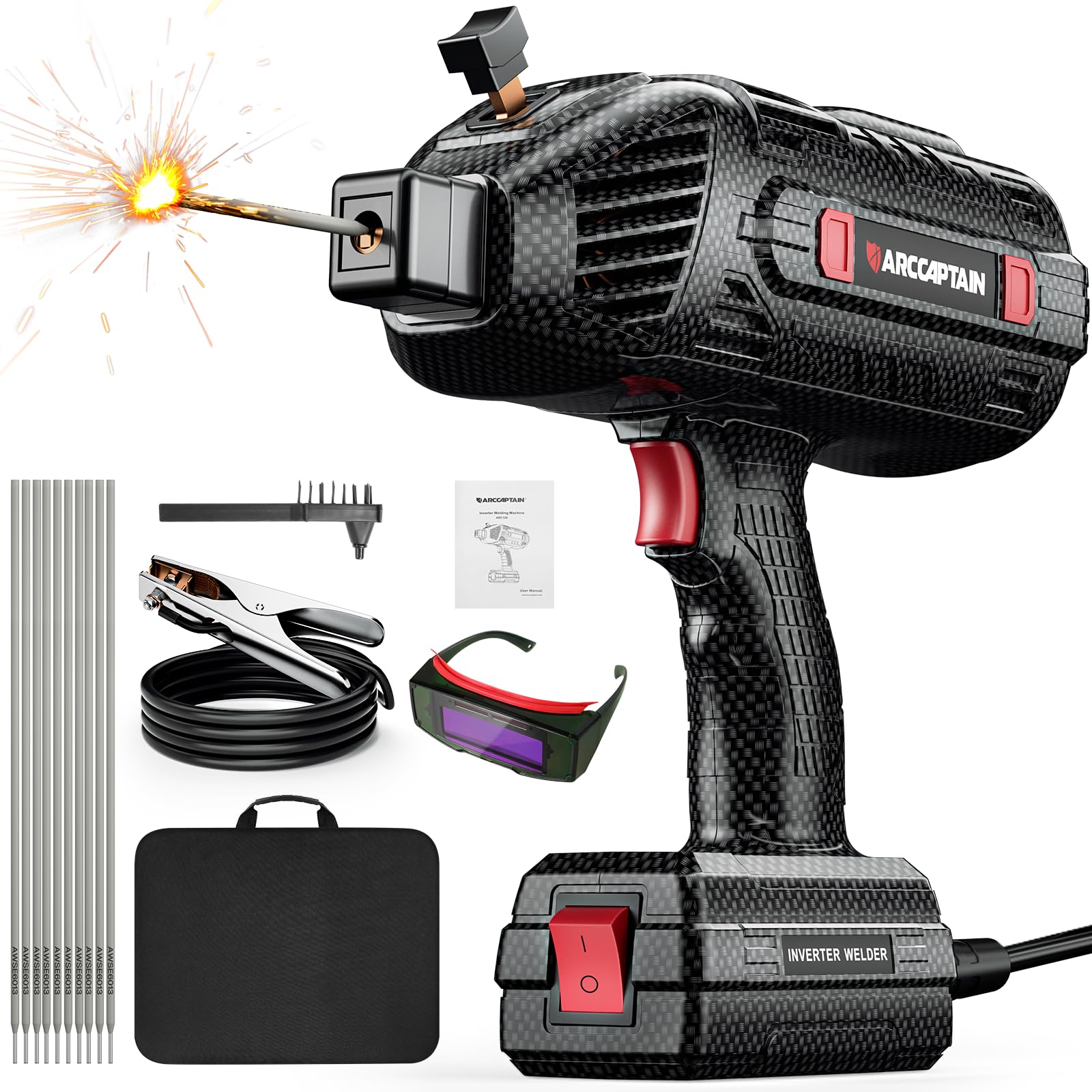 ARCCAPTAIN handheld welder in compact design for easy one-handed use