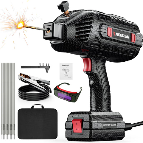 ARCCAPTAIN handheld welder in compact design for easy one-handed use
