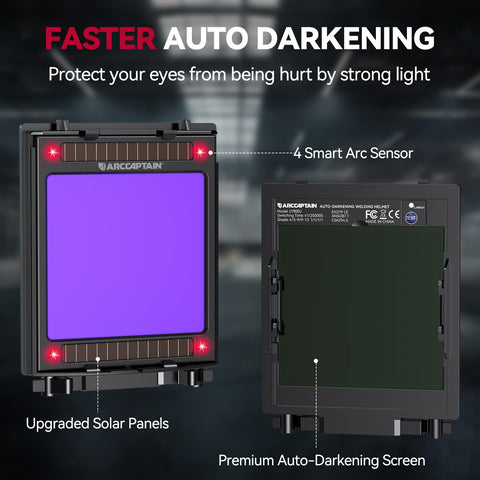 ARCCAPTAIN sensor assembly enables quick shade transitions for TIG MIG ARC