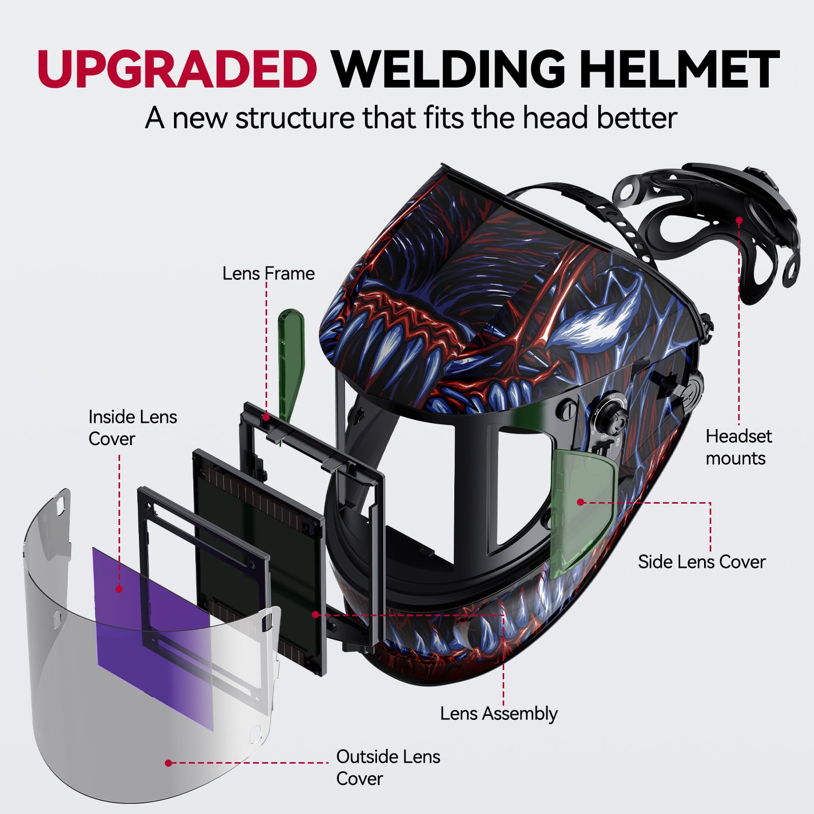 ARCCAPTAIN helmet side view highlights ergonomic design for extended comfort