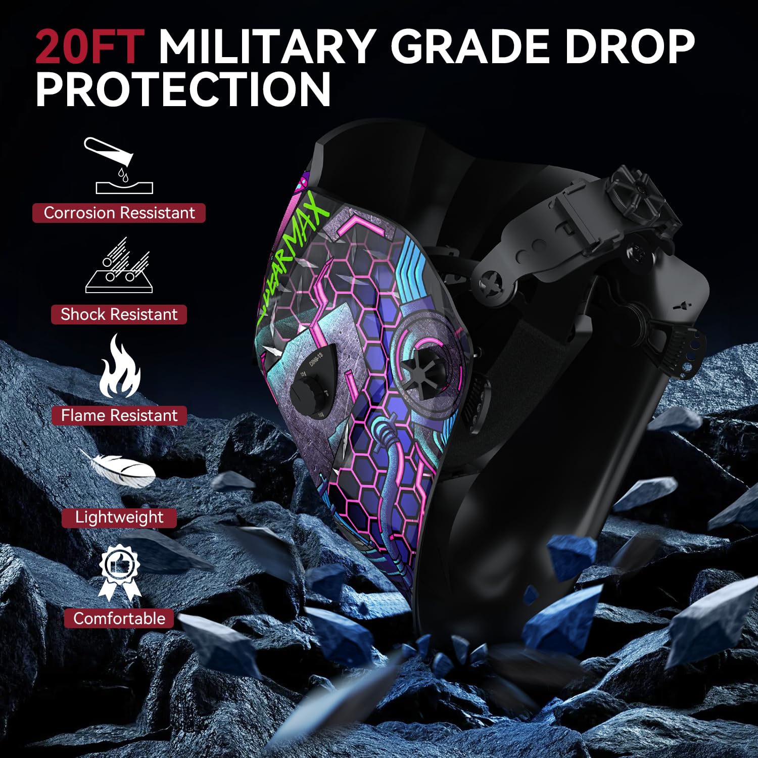 ARCCAPTAIN HSH-S800 auto-darkening lens with quick response for TIG/MIG/ARC.