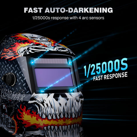 ARCCAPTAIN HSH-S800 fast 1/25000s response minimizes arc glare