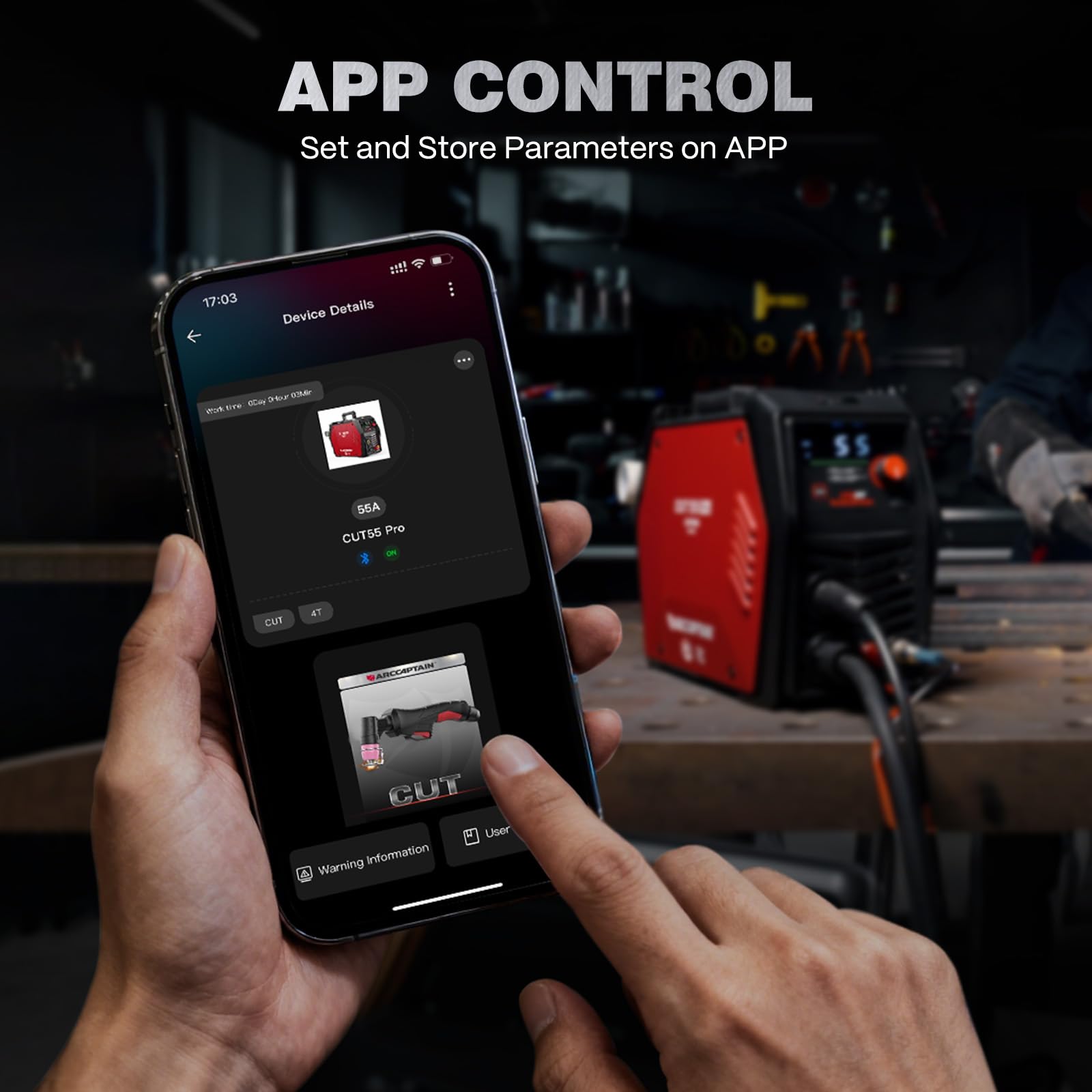 ARCCAPTAIN iControl CUT55 Pro switchable 2T/4T modes for flexible cutting