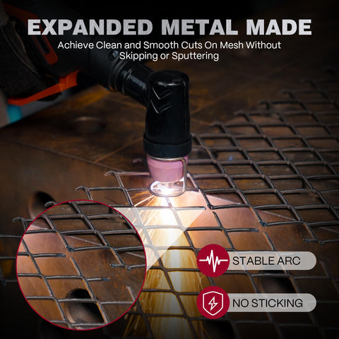 ARCCAPTAIN iControl CUT55 Prolux expanded metal capability illustration for intricate patterns.