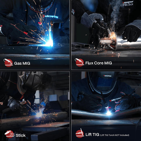 ARCCAPTAIN IGBT inverter welder cooling system for cooler operation during heavy welds