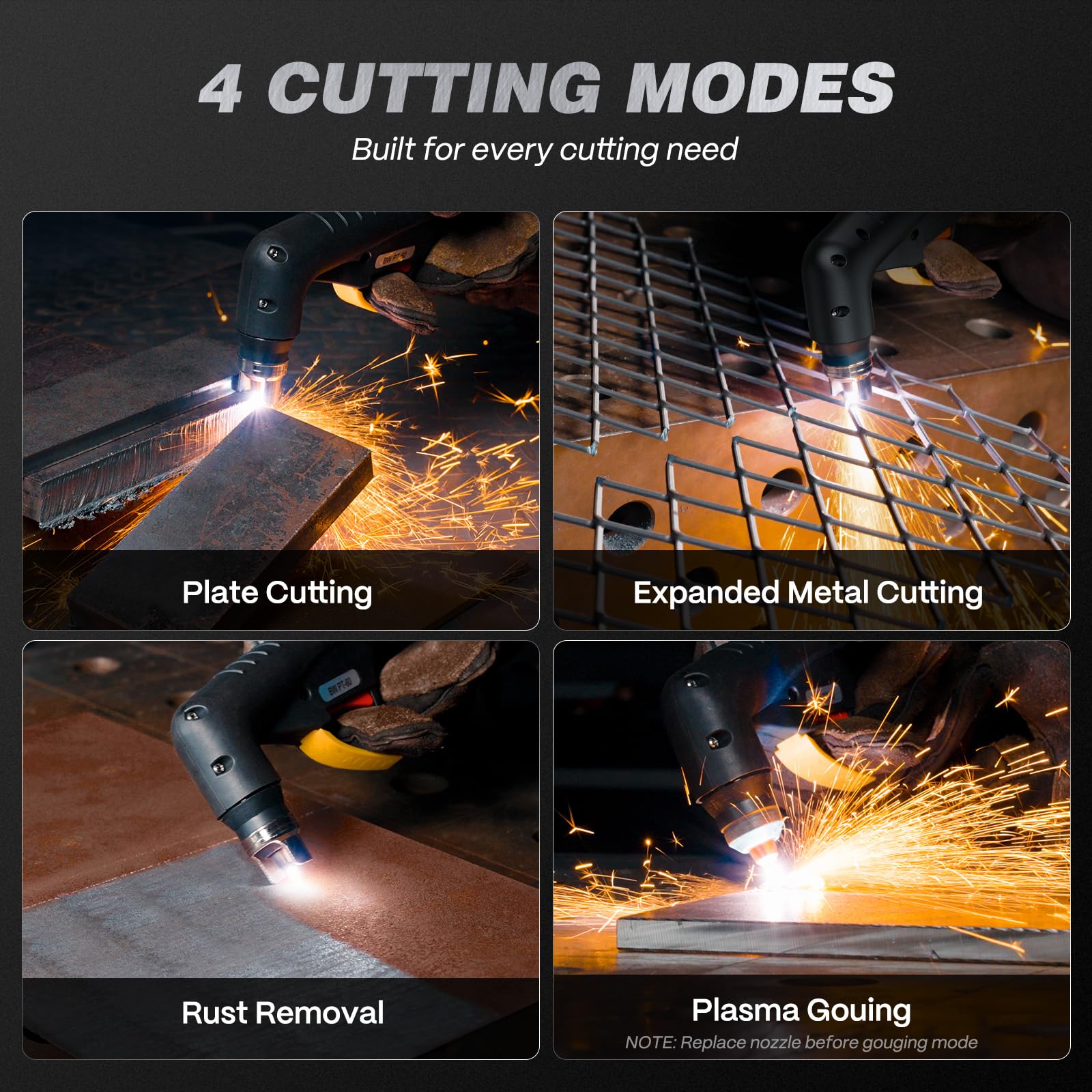 ARCCAPTAIN IP60 upgraded torch enabling smooth, clean cuts