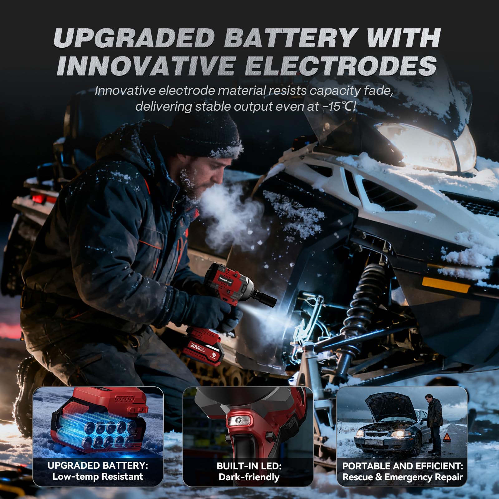 ARCCAPTAIN low-temperature battery design maintains performance in cold conditions