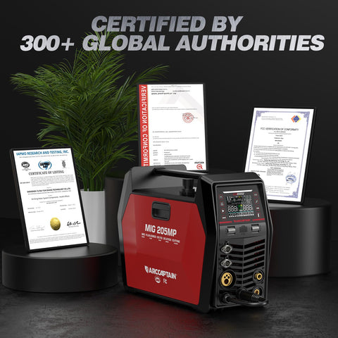 ARCCAPTAIN MIG205MP rugged case and included accessories for portability.