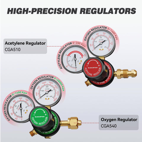 ARCCAPTAIN oxygen and acetylene hoses extend reach for on-site tasks.