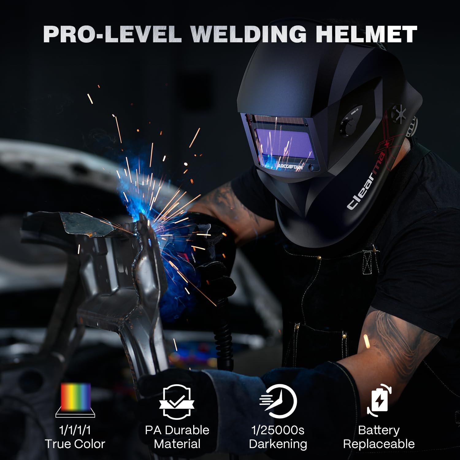 ARCCAPTAIN PA material offering durable heat resistance during welding