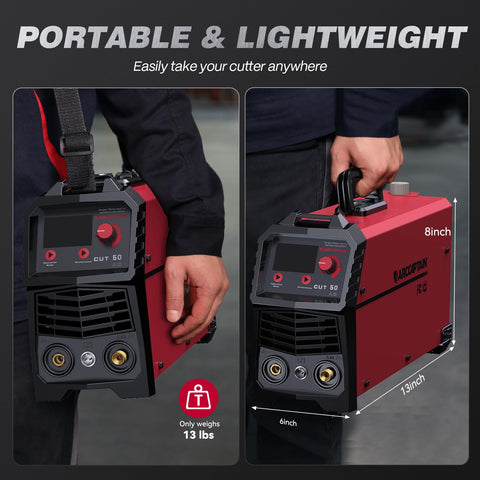 ARCCAPTAIN plasma cutter 2T/4T mode enables smooth operation