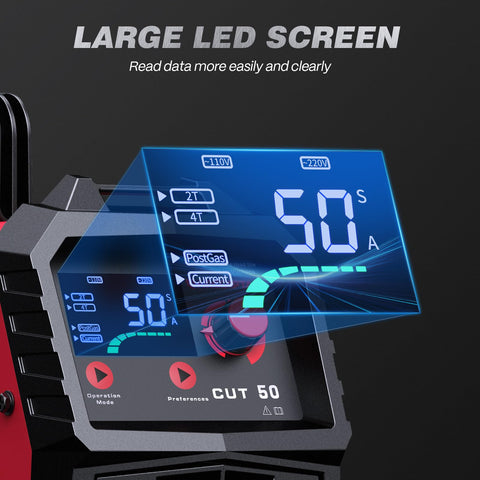 ARCCAPTAIN plasma cutter built-in air regulator simplifies setup