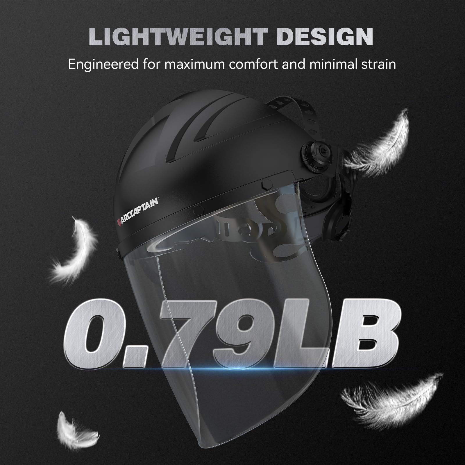 ARCCAPTAIN polycarbonate lens with anti-fog coating provides lasting clarity
