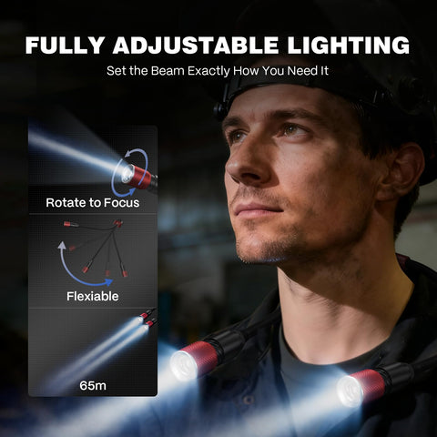 ARCCAPTAIN neck light USB-C charging port in use