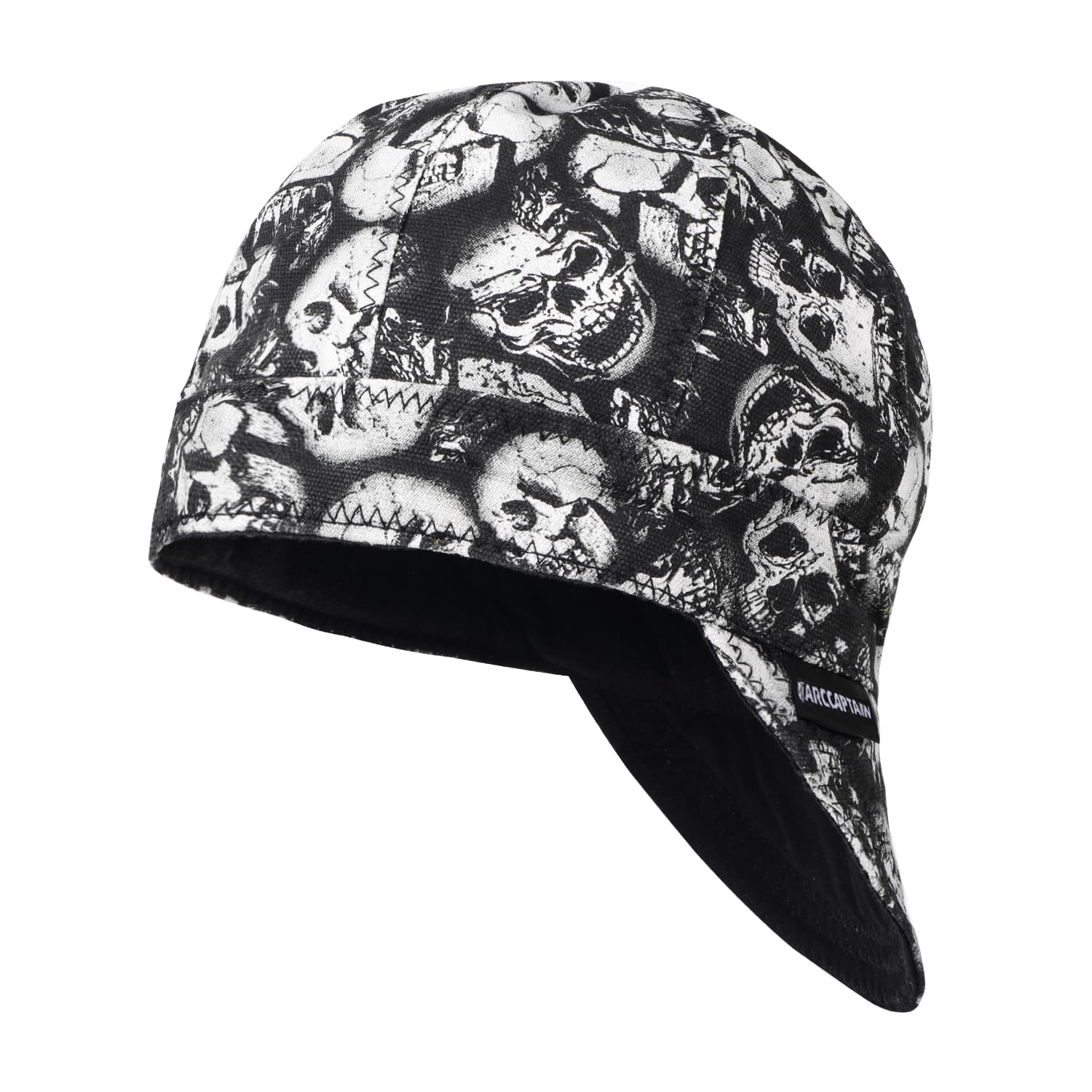 ARCCAPTAIN reversible welding cap front view with breathable double sided design