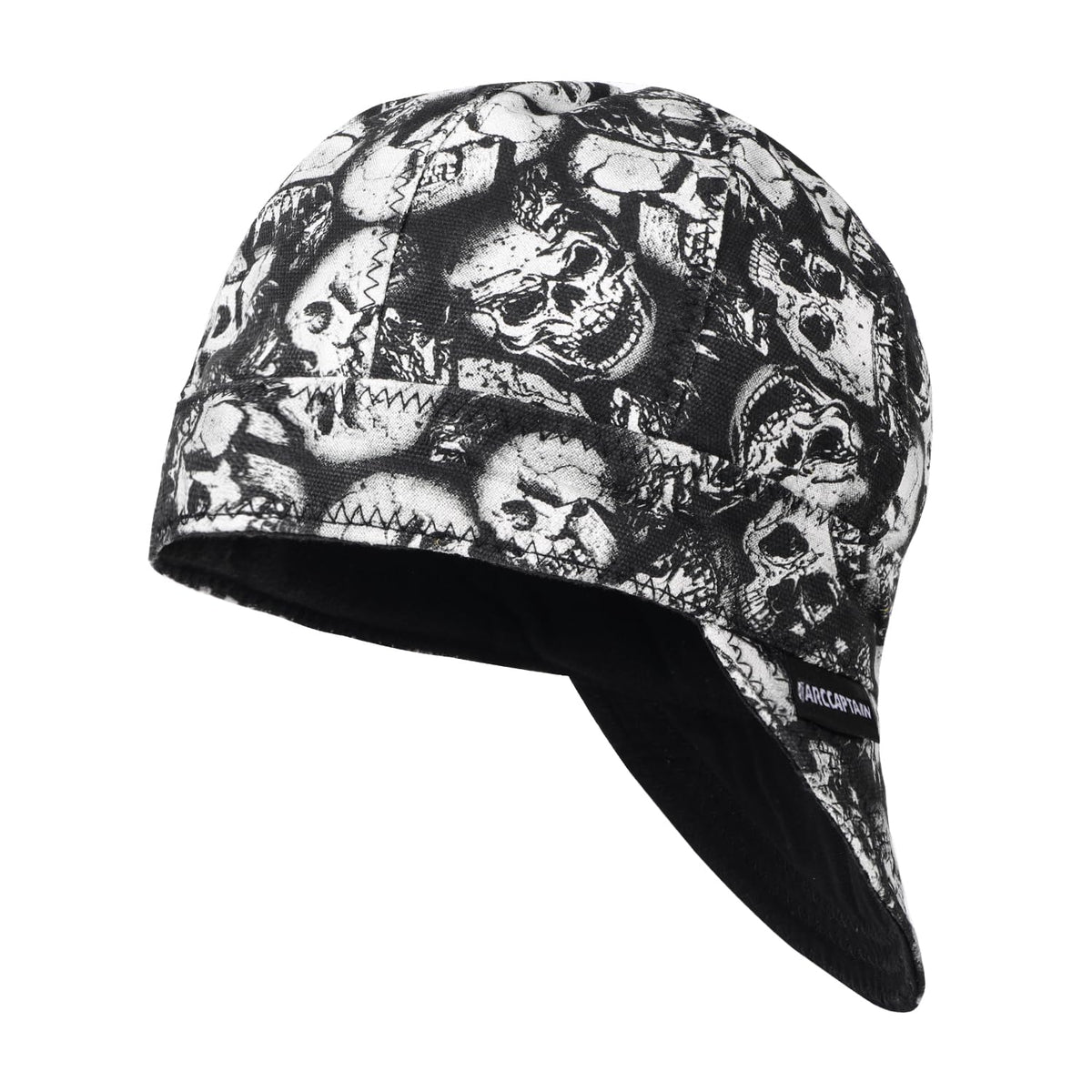ARCCAPTAIN reversible welding cap front view with breathable double sided design