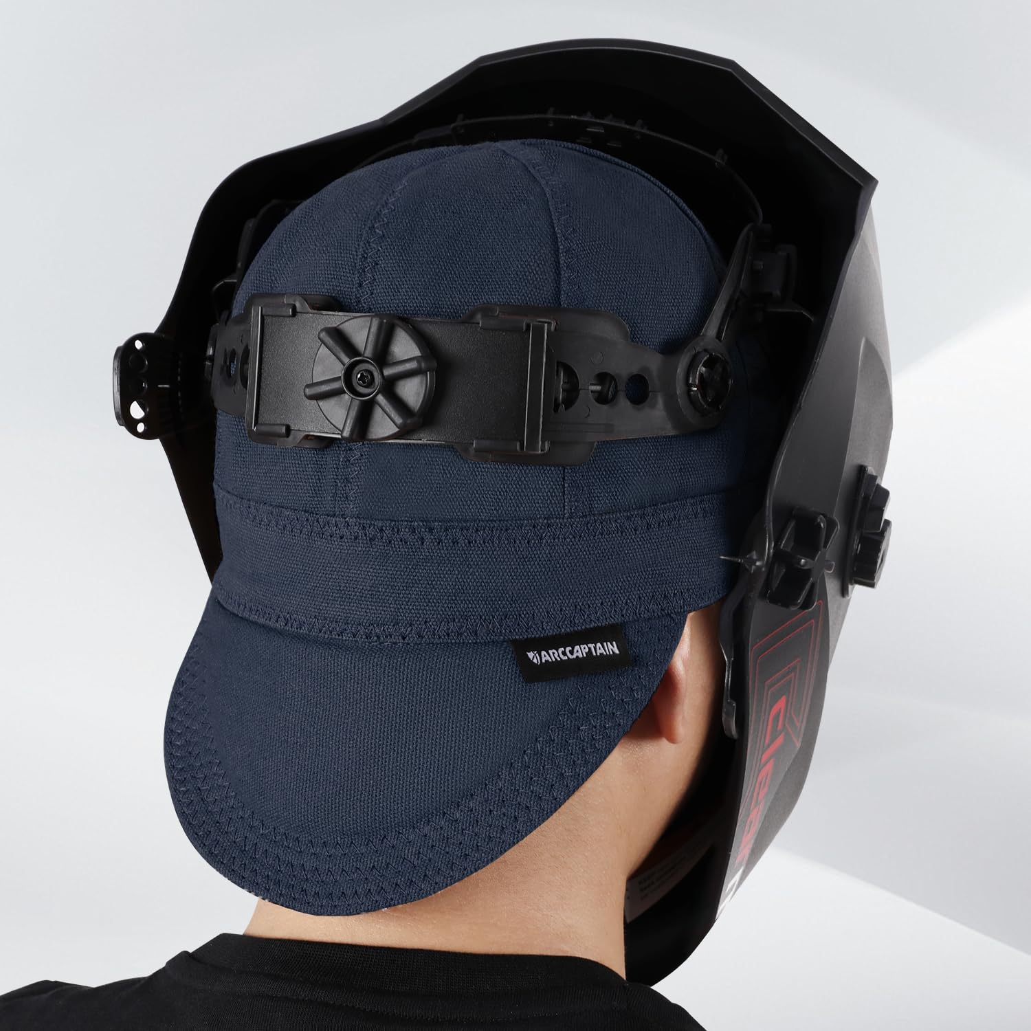 ARCCAPTAIN welding cap versatile for welding, electrical work, and outdoor tasks.