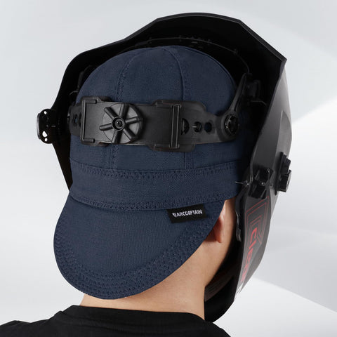 ARCCAPTAIN welding cap versatile for welding, electrical work, and outdoor tasks.
