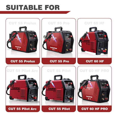 ARCCAPTAIN shield cups ensure consistent protection during cutting.