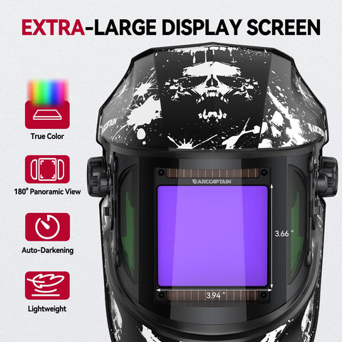 ARCCAPTAIN side view welding hood providing safer operations and clear side visibility.