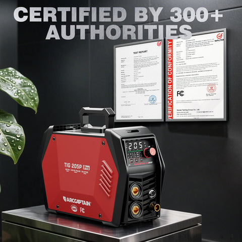 ARCCAPTAIN TIG 205P Pro dual voltage for flexible power options