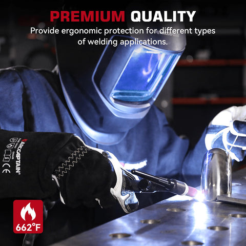 ARCCAPTAIN gloves illustrate versatile use across TIG, MIG, and stick welding