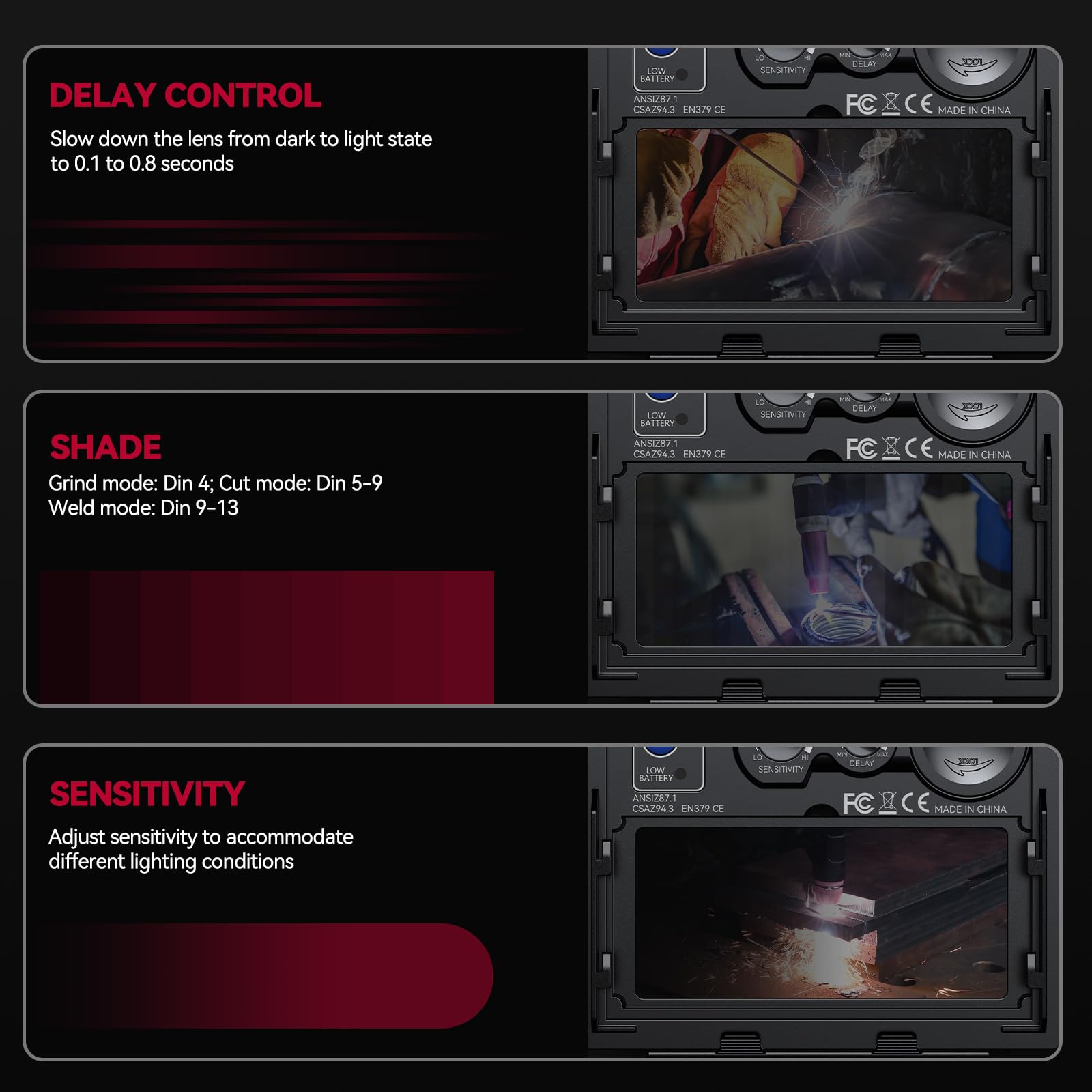 ARCCAPTAIN glove-friendly knob for quick, precise adjustments