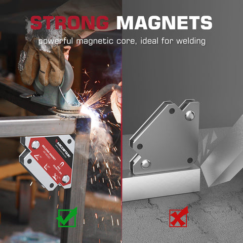 ARCCAPTAIN versatile welding magnets for welding, soldering, and pipe work.