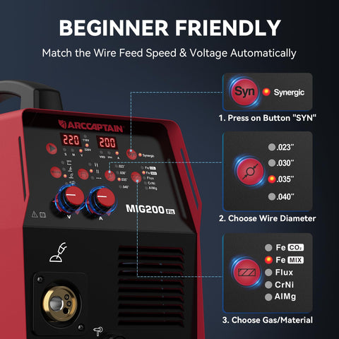 Aluminum welding setup with spool gun minimizes feed distance for quality welds.