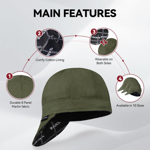 ARCCAPTAIN welding cap material 260g Martin Cloth for strength