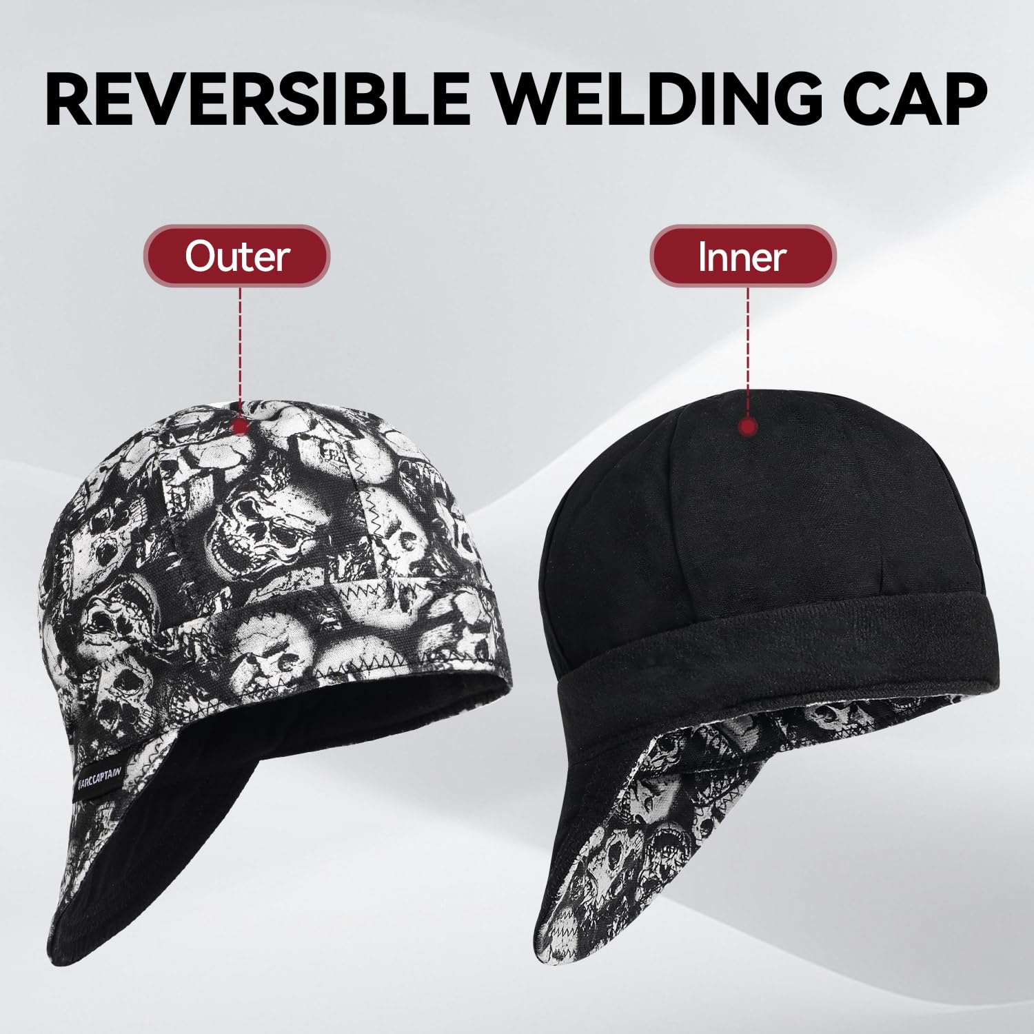 ARCCAPTAIN reversible sides reveal two wear options