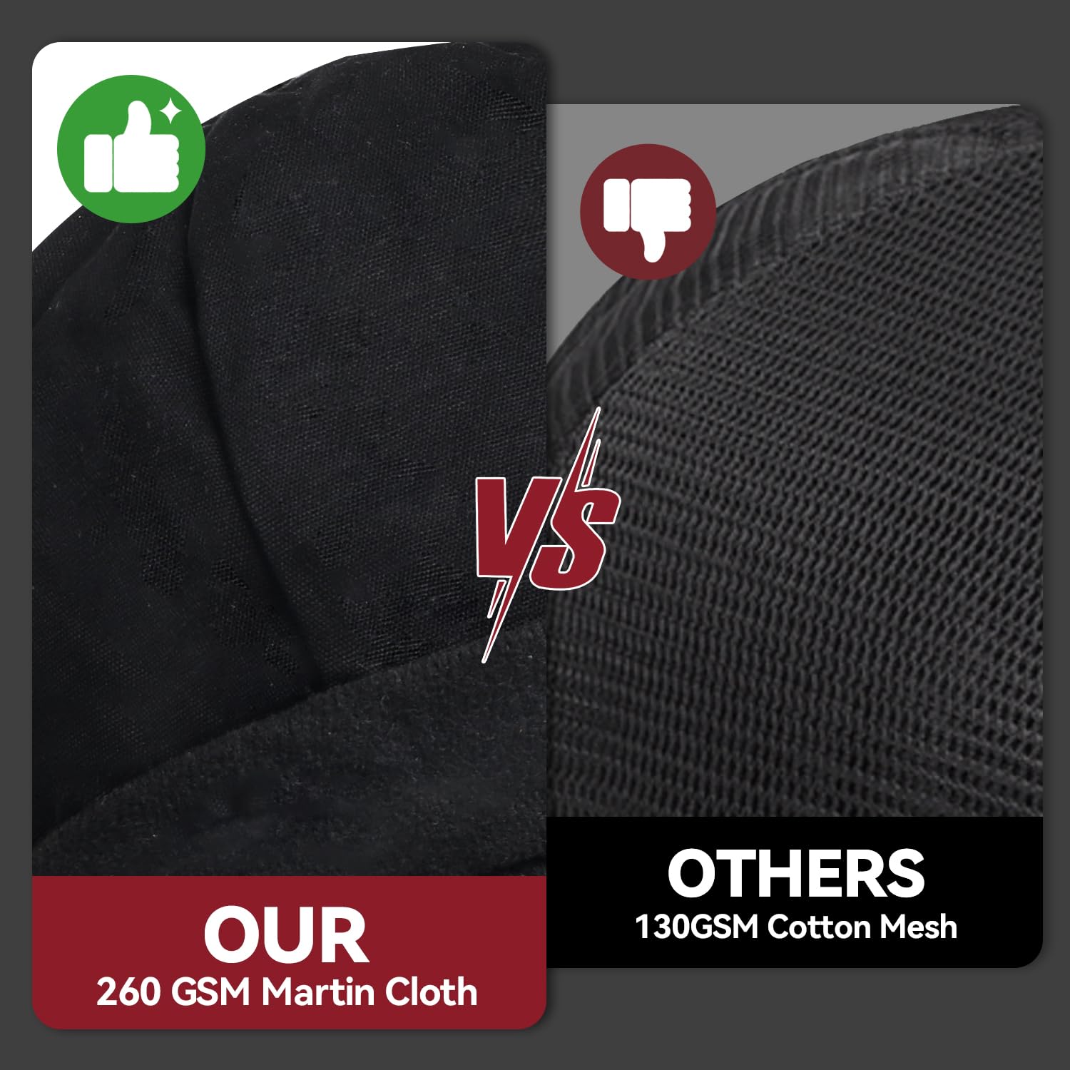 ARCCAPTAIN size range with 10 options for a secure fit