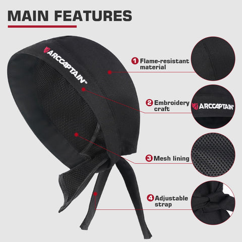 ARCCAPTAIN versatile cap for welding and as a stylish bandana
