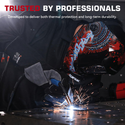 ARCCAPTAIN double-reinforced padding boosts durability under sparks and spatter