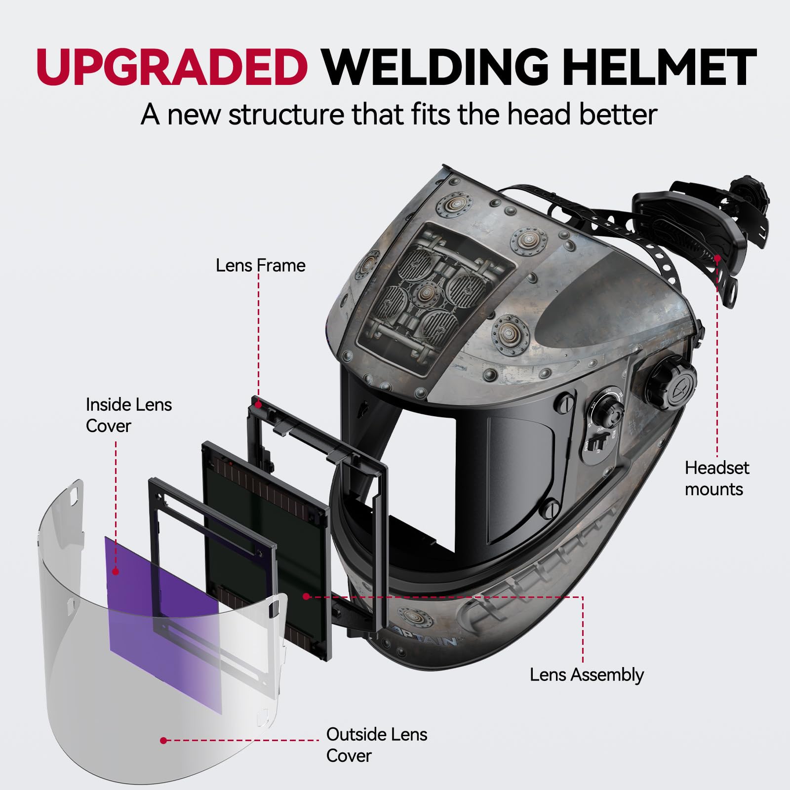 ARCCAPTAIN auto-darkening lens switches instantly for safer arc starts in busy workshops.