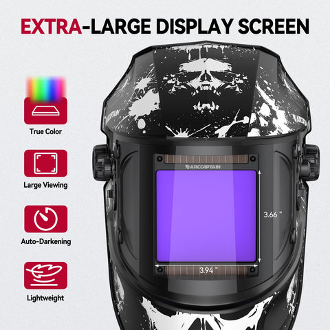 ARCCAPTAIN large viewing screen enhances bead control and accuracy.