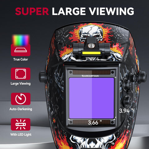 ARCCAPTAIN multi-sensor design ensures reliable shade changes during work.