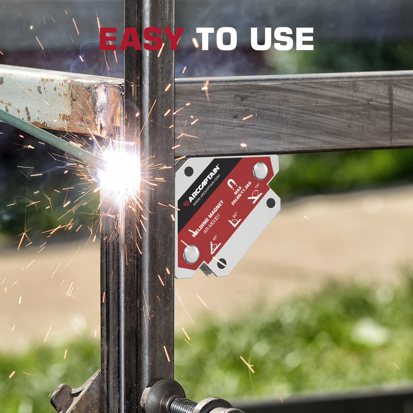 ARCCAPTAIN welding magnets enable hands-free operation for precise welding tasks