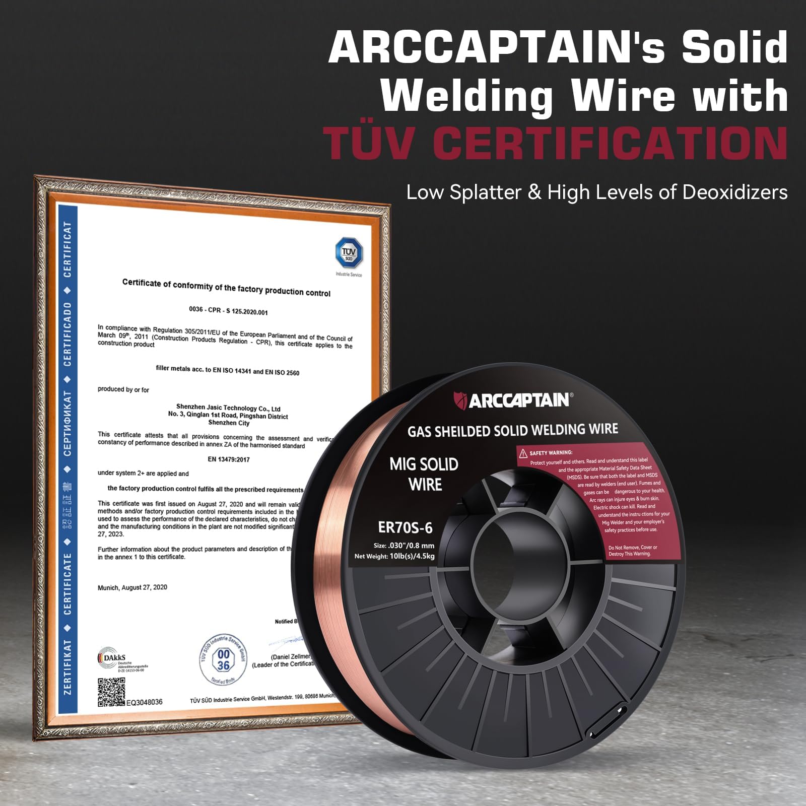 ARCCAPTAIN 0.030 MIG wire feed stability improving arc control.