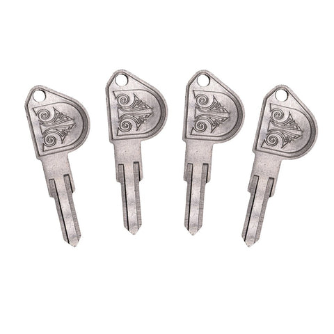 Architectural Mailboxes 5143 brass key blank close-up for secure duplicates