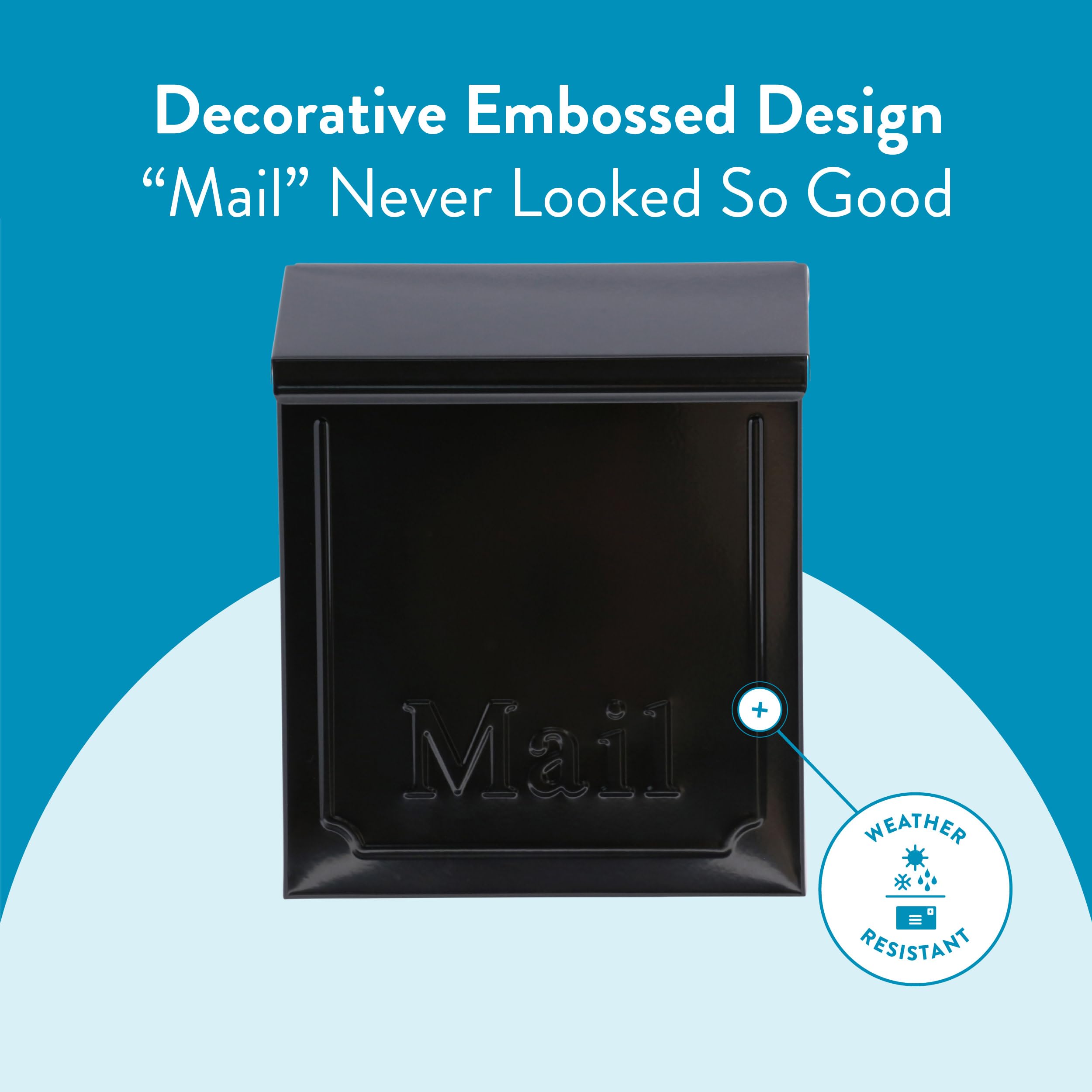 Architectural Mailboxes Townhouse two keys for convenience and security.