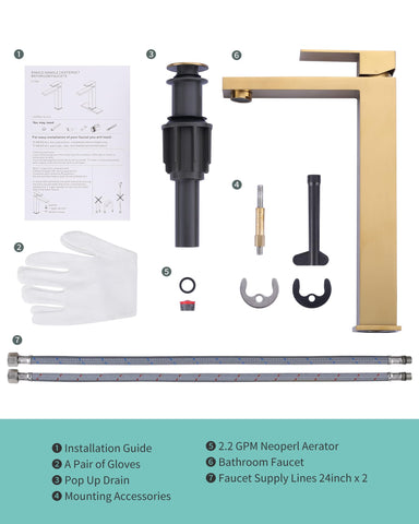 ARCORA 24-inch supply hoses ready for straightforward installation with standard fittings.