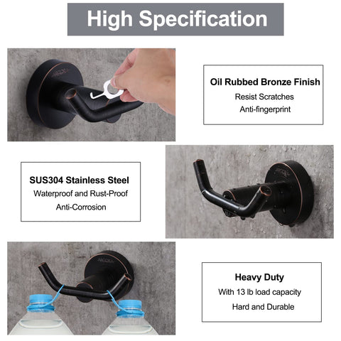 ARCORA oil rubbed bronze finish complements classic bathroom decor.