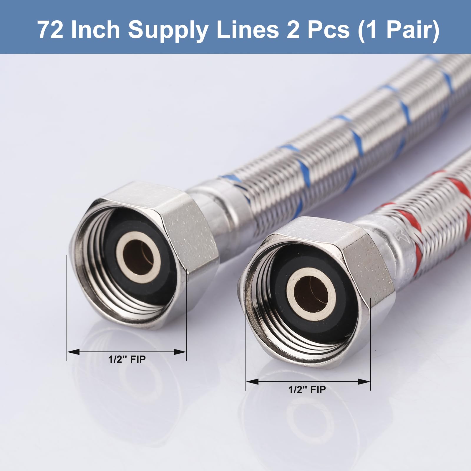 ARCORA cUPC-certified faucet supply line for safe, compliant use.