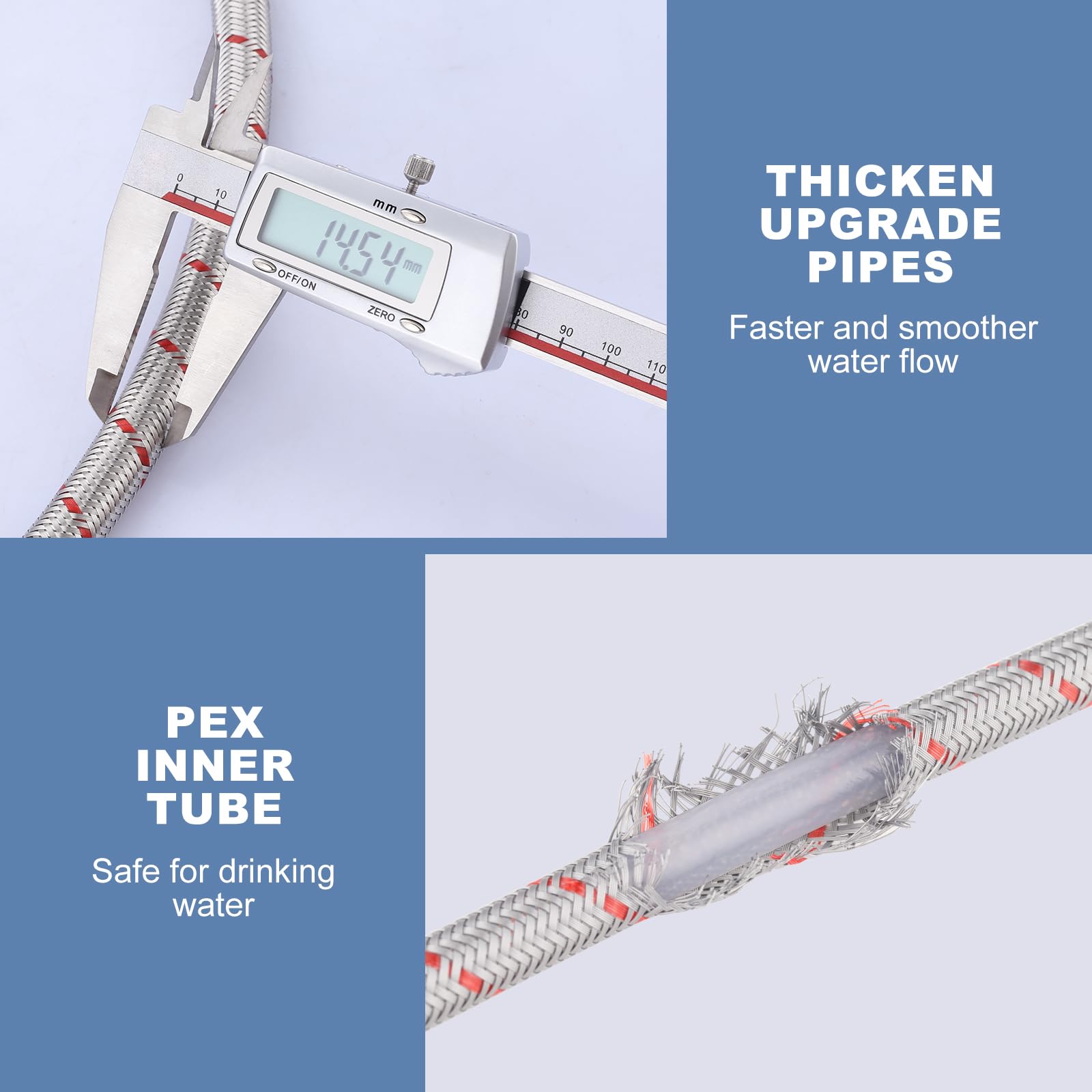 ARCORA cUPC-certified label signals safe, code-compliant water supply lines.