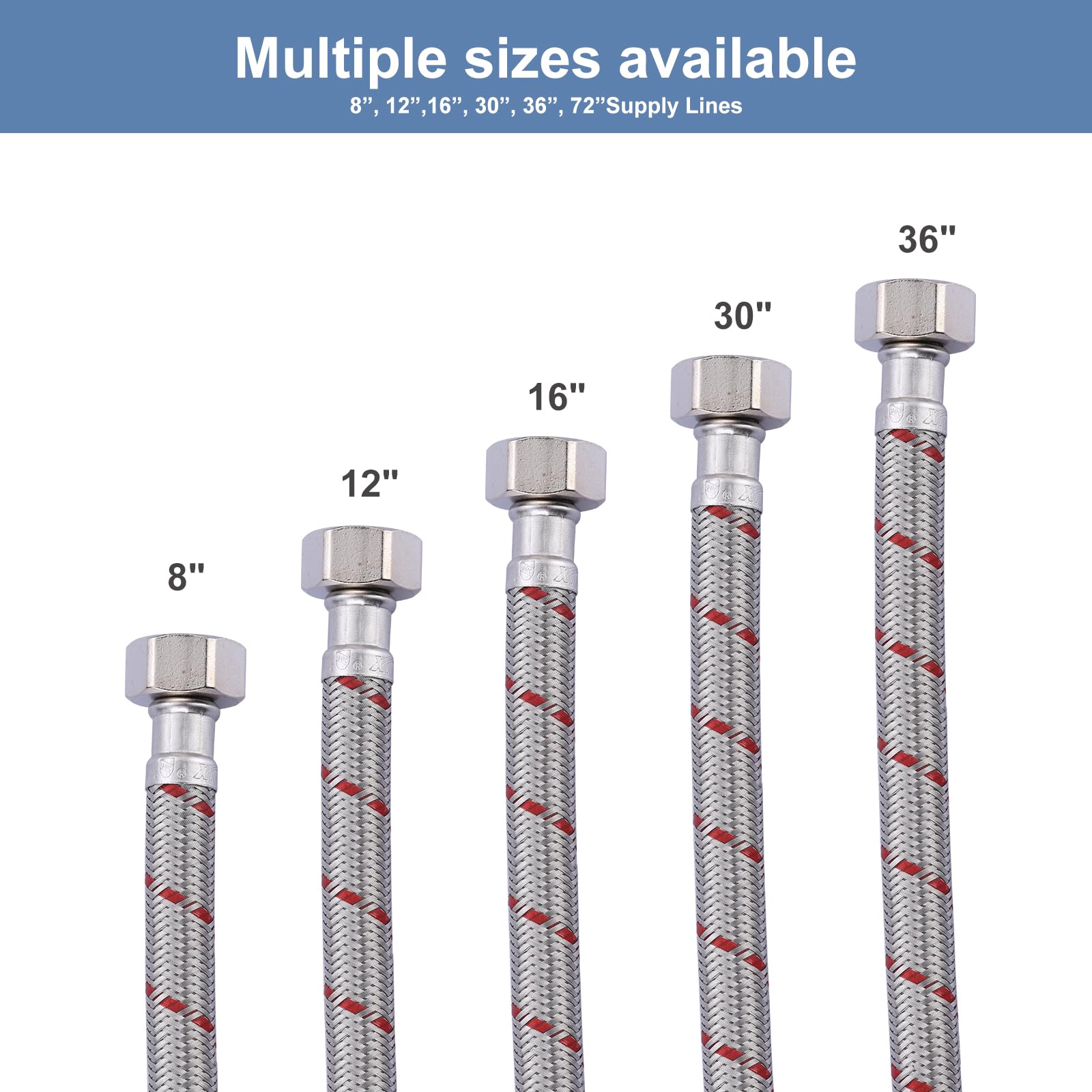 ARCORA easy-installation faucet hose designed for DIY setup.