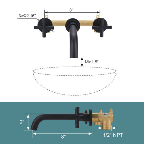 ARCORA solid brass core ensures durability and corrosion resistance